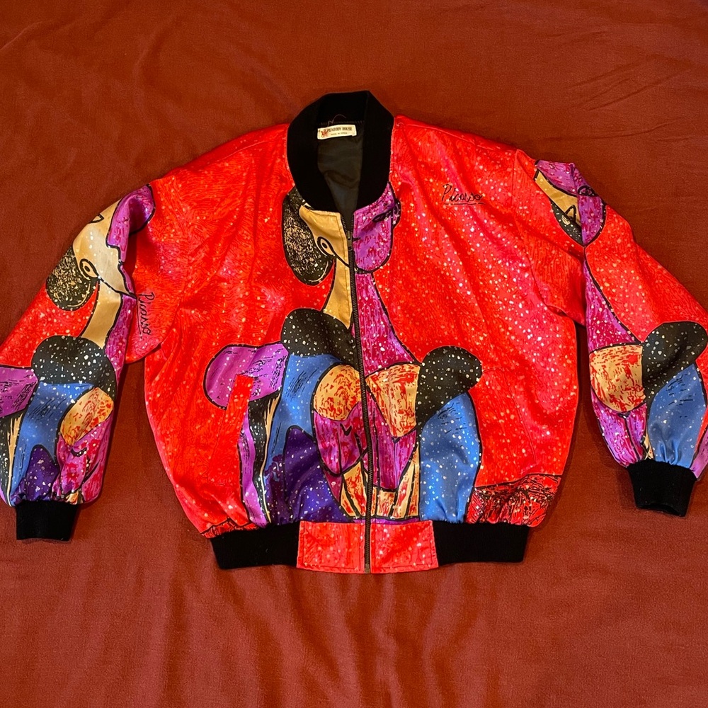 Picasso Red Bomber Jacket